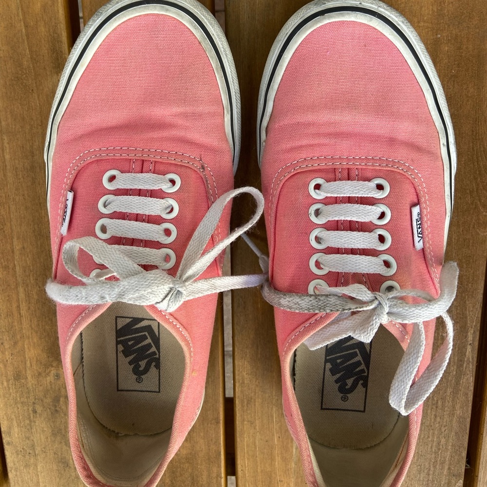 Pink vans Woman’s 8 mens 6.5